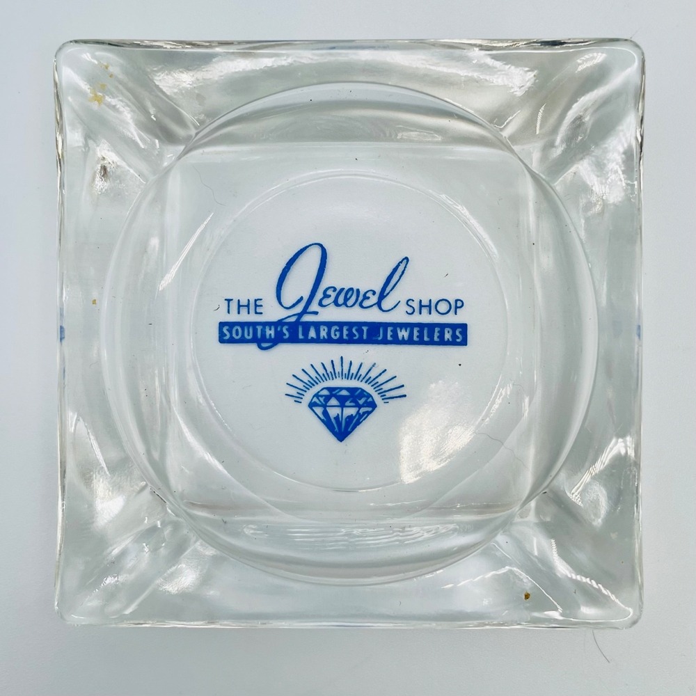 Vintage The Jewel Shop‎ Advertising Ashtray The Souths Largest Jewelers